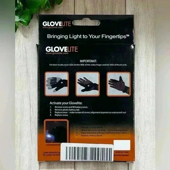 LED Gloves Flashing Light Up Party Glow Outdoors Workshop Handyman Fun NWT - Picture 13 of 16